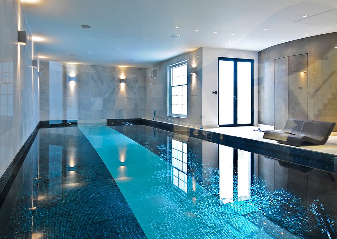 The indoor swimming pool at Winnington Close